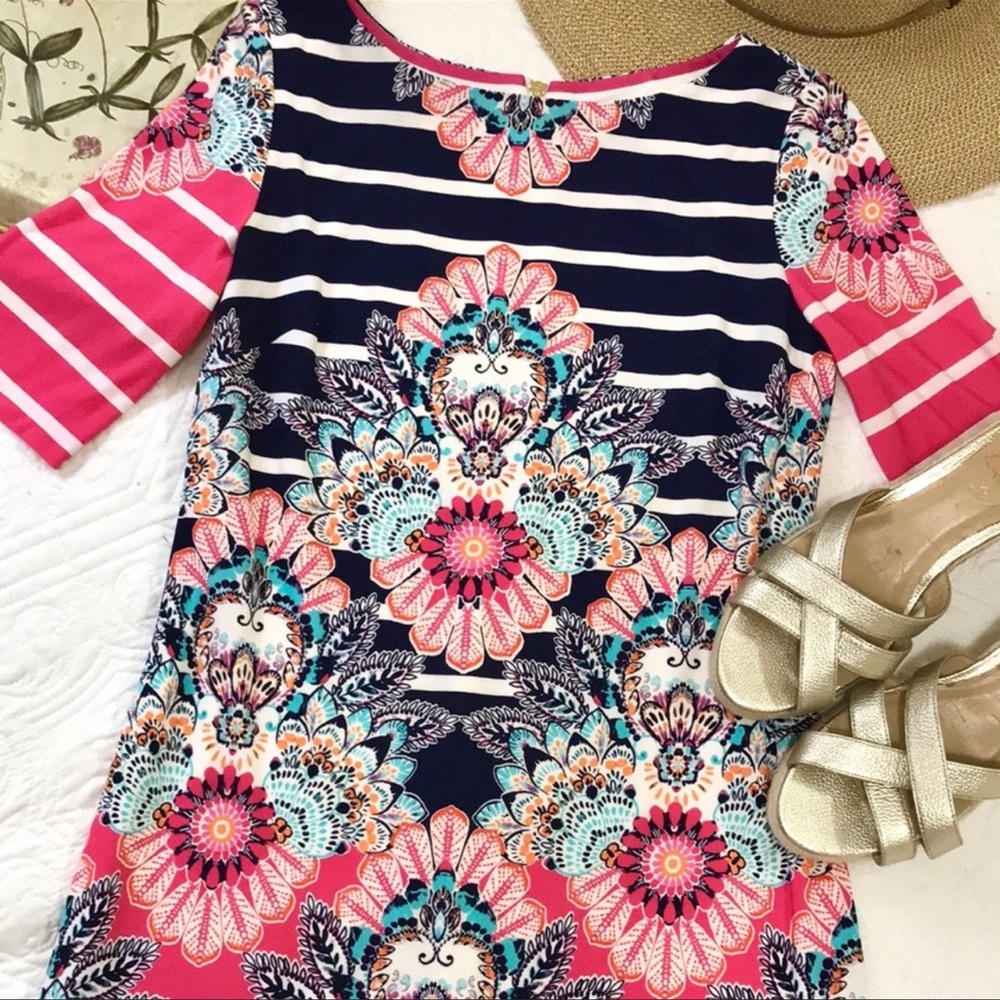 Eliza J Kaleidoscope Print Dress